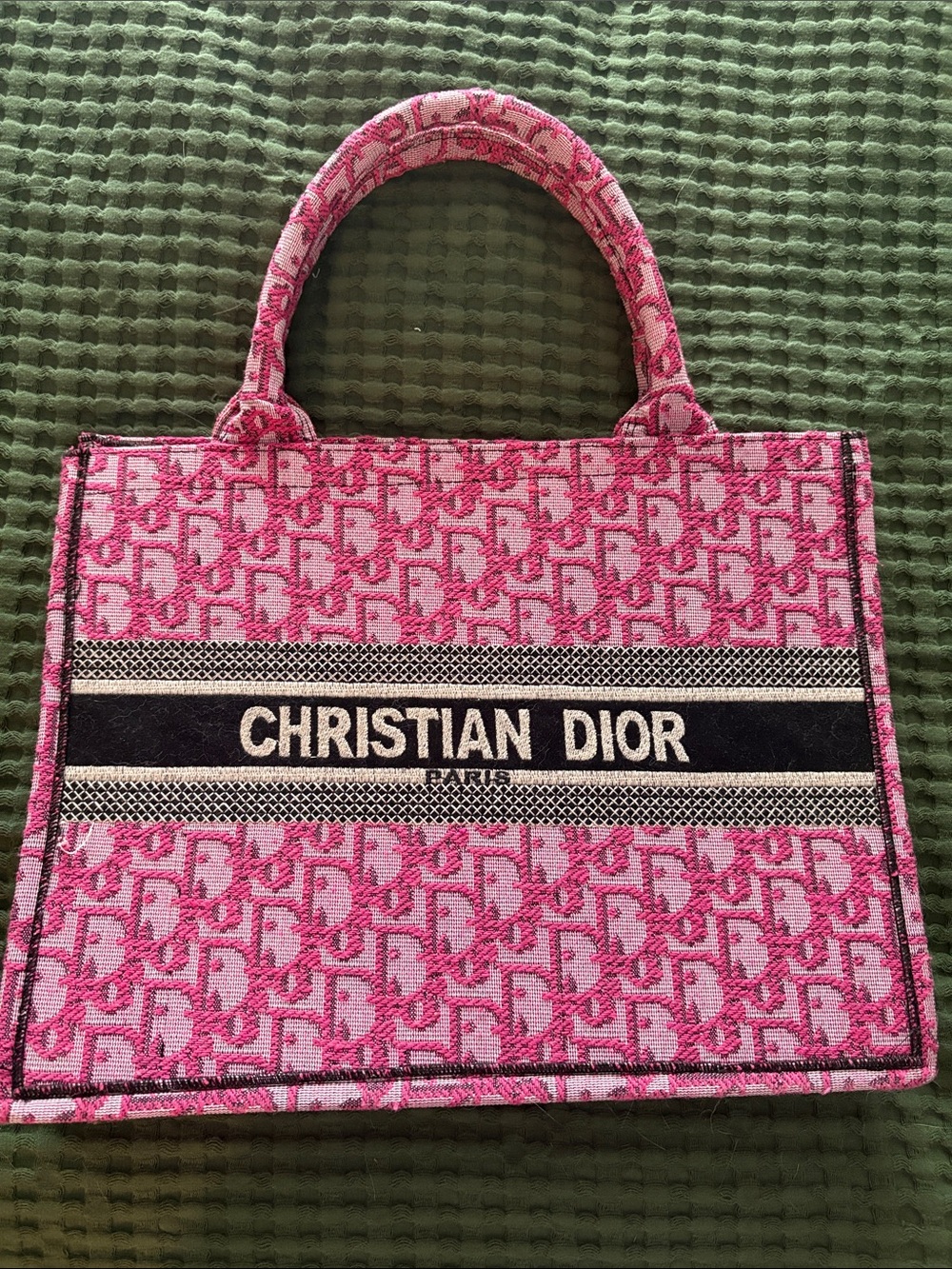 Dior Pink Signature Canvas Tote